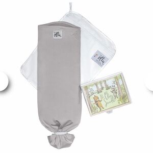 NIB The Ollie Swaddle with decorative Woodland Box— Gray OS
